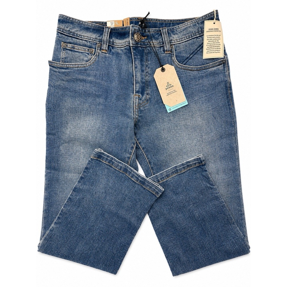prAna Axiom Jeans Men's 31x30 Antique Stone Wash Straight Leg NWT
